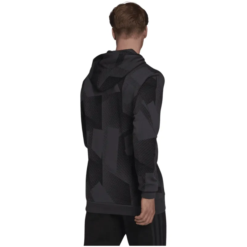 Adidas FNG 3Bar Camo GFX Hoodie in Black