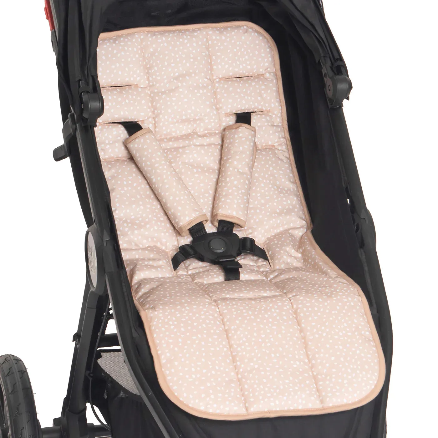 All 4 Ella - Reversible Pram Liner - Beige Dots