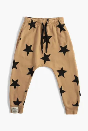 Baby Boys Pant Nununu Star Baggy - Mocha