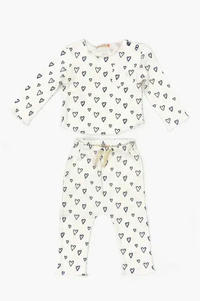 Baby Set EGG New York Bobbi - Heart Print