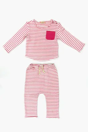 Baby Set EGG New York Bobbi - Pink Stripe