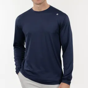 Blitz Tech Long Sleeve Tee | Solid - Fleet Navy