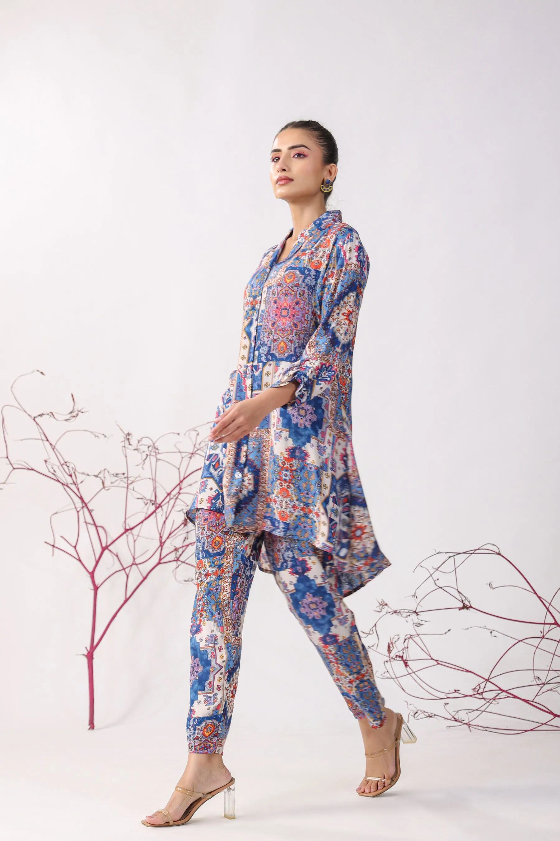 Bloom Craft Muslin Silk Co-ord Set