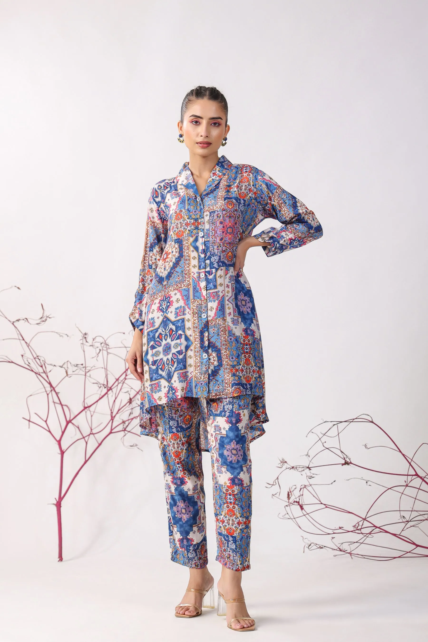 Bloom Craft Muslin Silk Co-ord Set