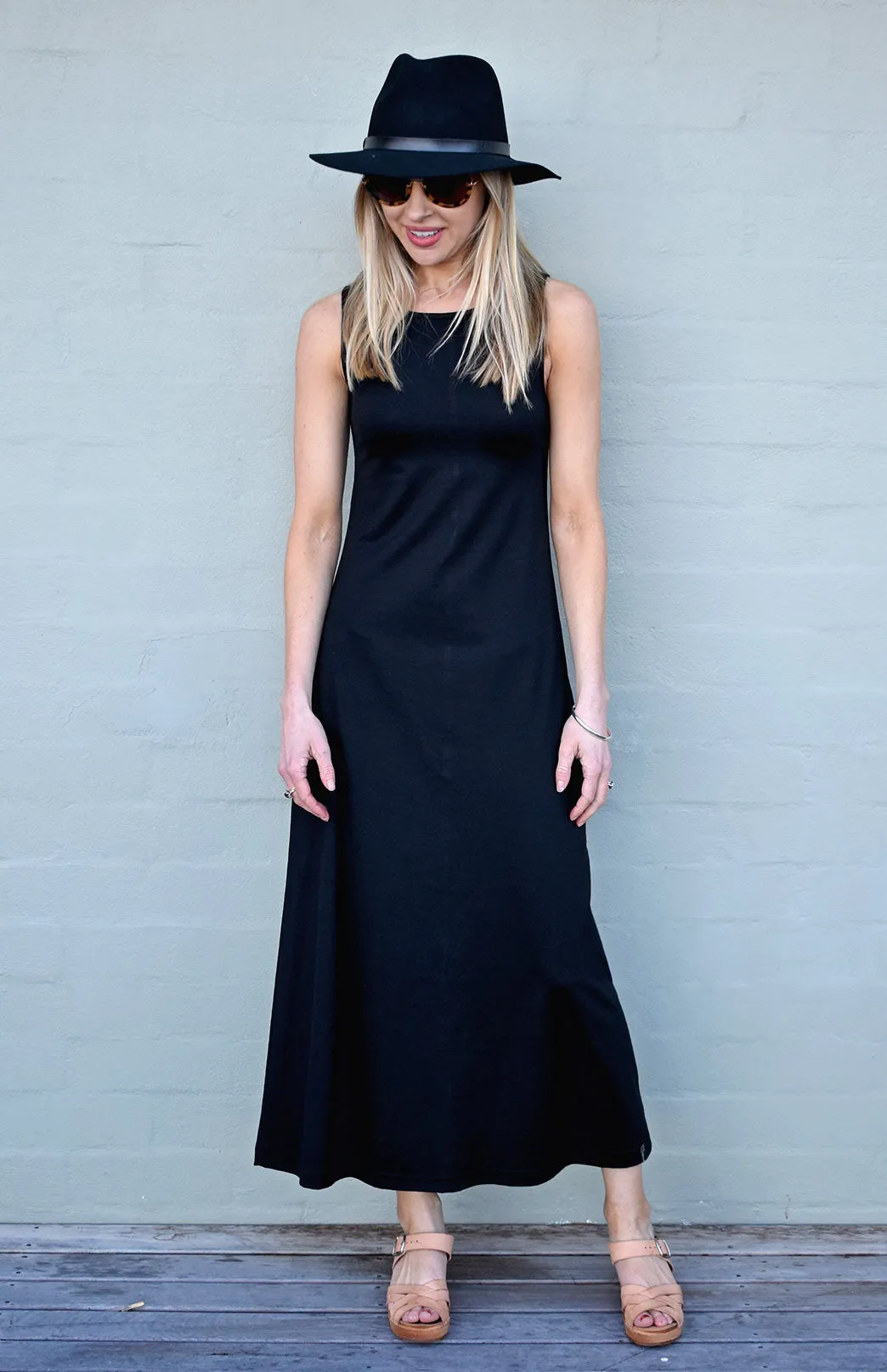 Boat Neck Maxi Dress