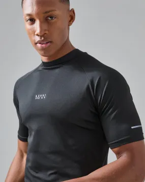 Boohooman Plain Shorts sleeved T-Shirt In Black