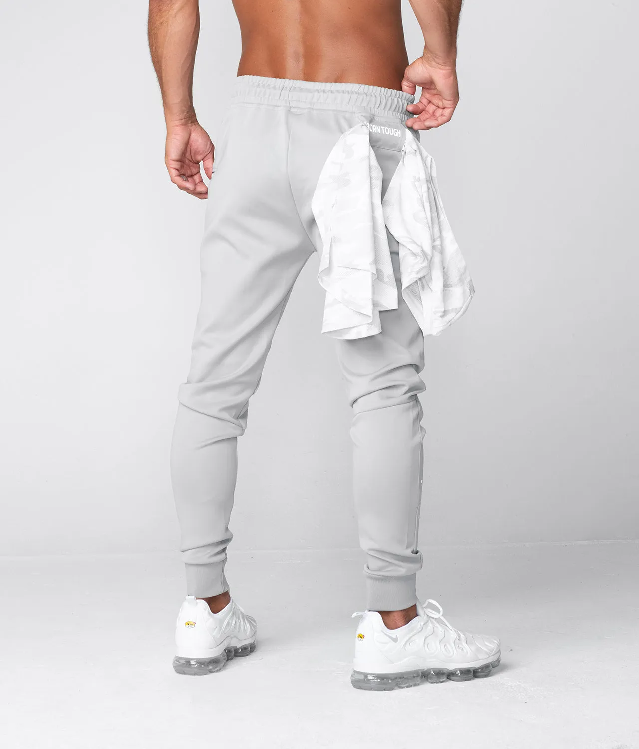 Born Tough Momentum Gray Athletic Jogger Pants for Men