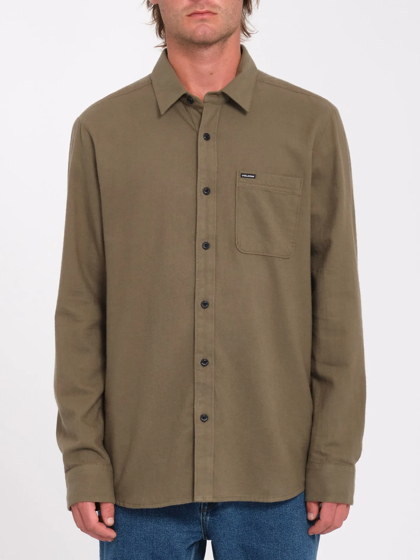 Caden Solid Shirt - Wintermoss