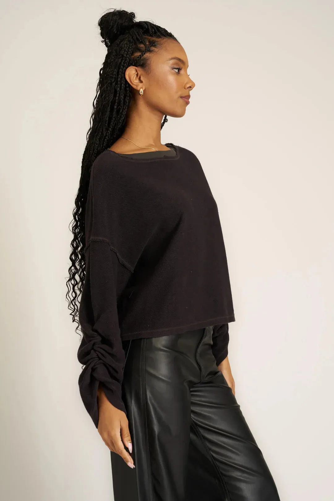 Callie Textured Sweatshirt