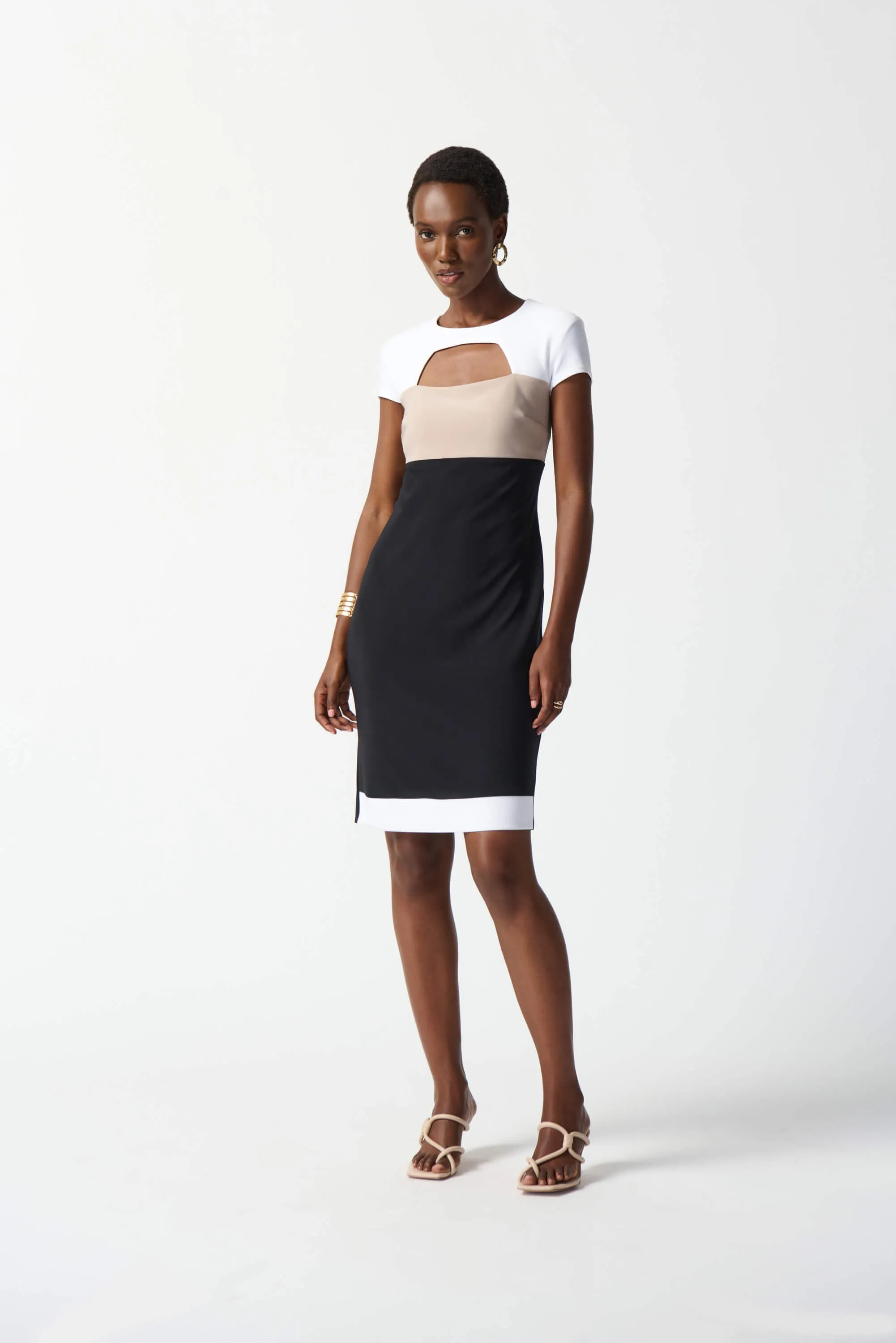 Casablanca Colour Block Sheath Dress 242156