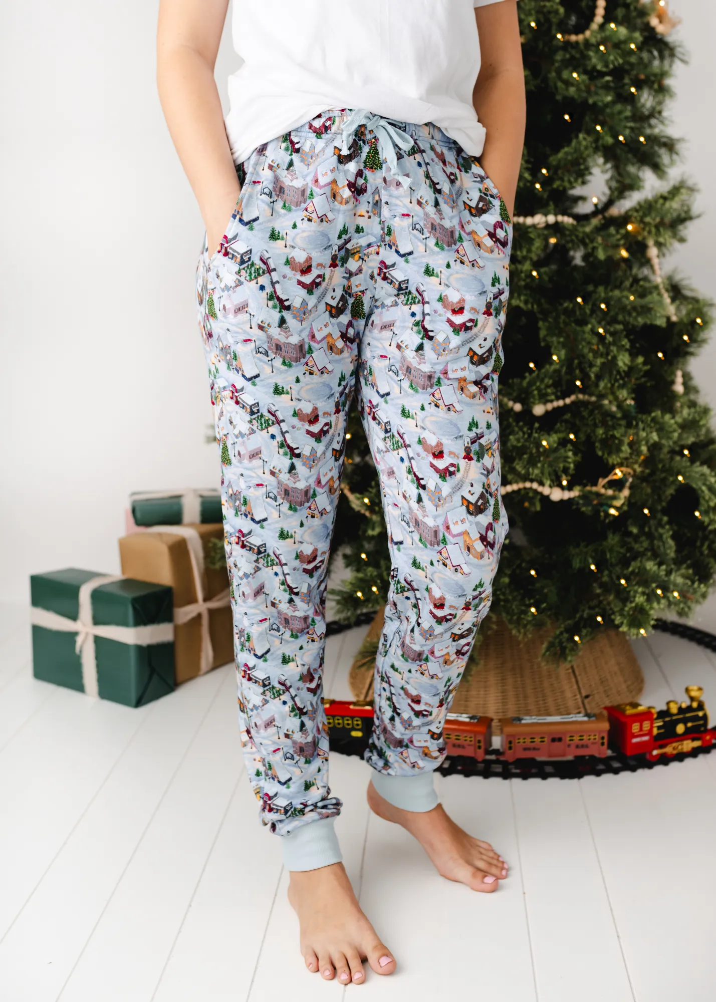 Christmas Village Adult Unisex Jogger Pants