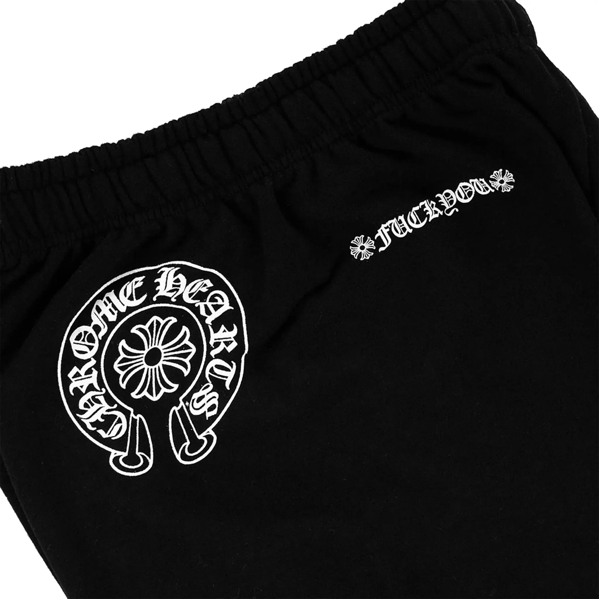 Chrome Hearts Logo Drawstring Black Sweatpants