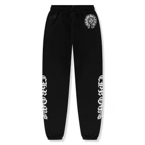 Chrome Hearts Logo Drawstring Black Sweatpants