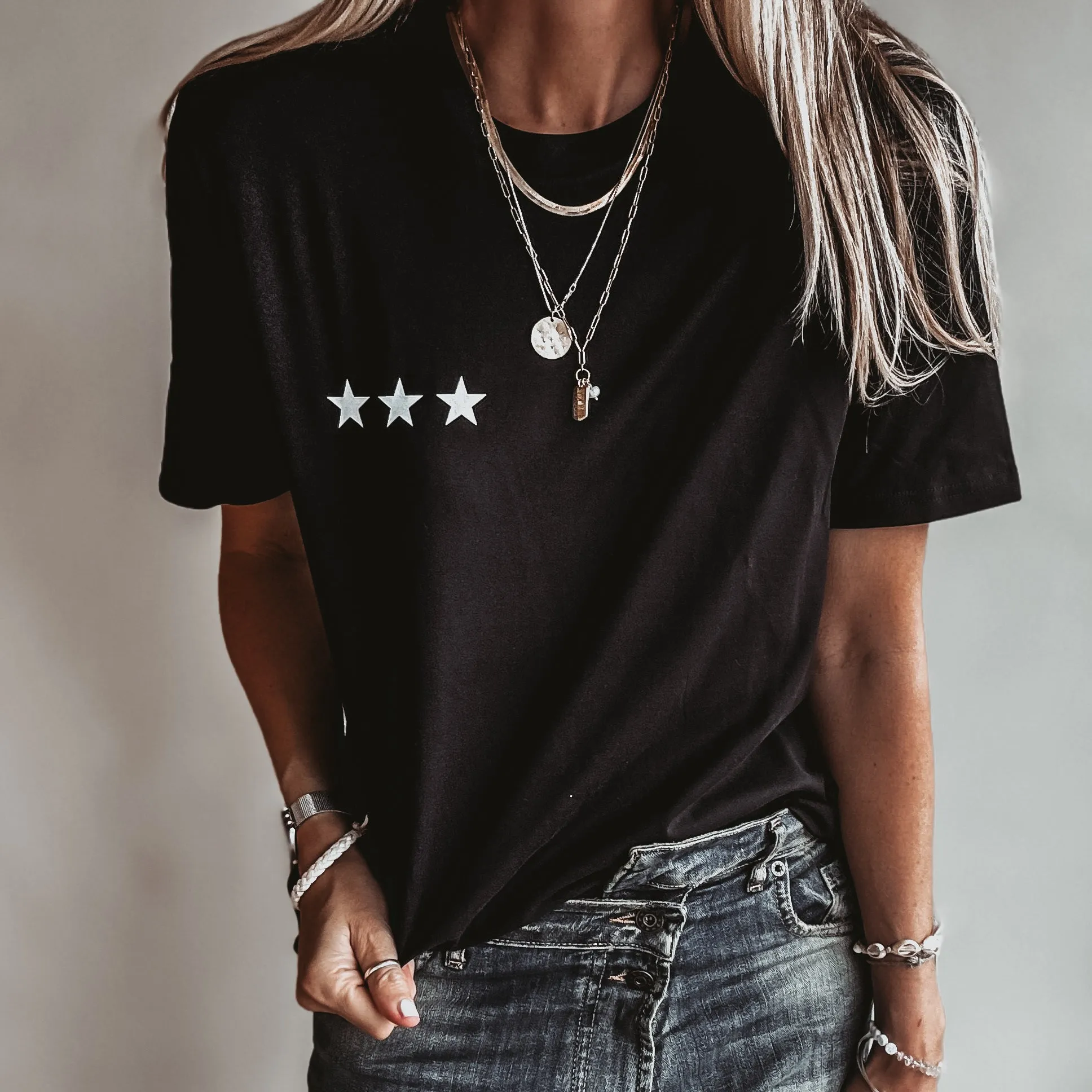 Cities tee BLACK *boyfriend fit* NEW