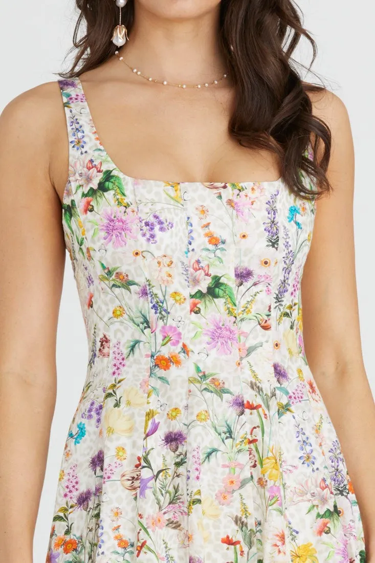 Claudette Dress - Multi Floral