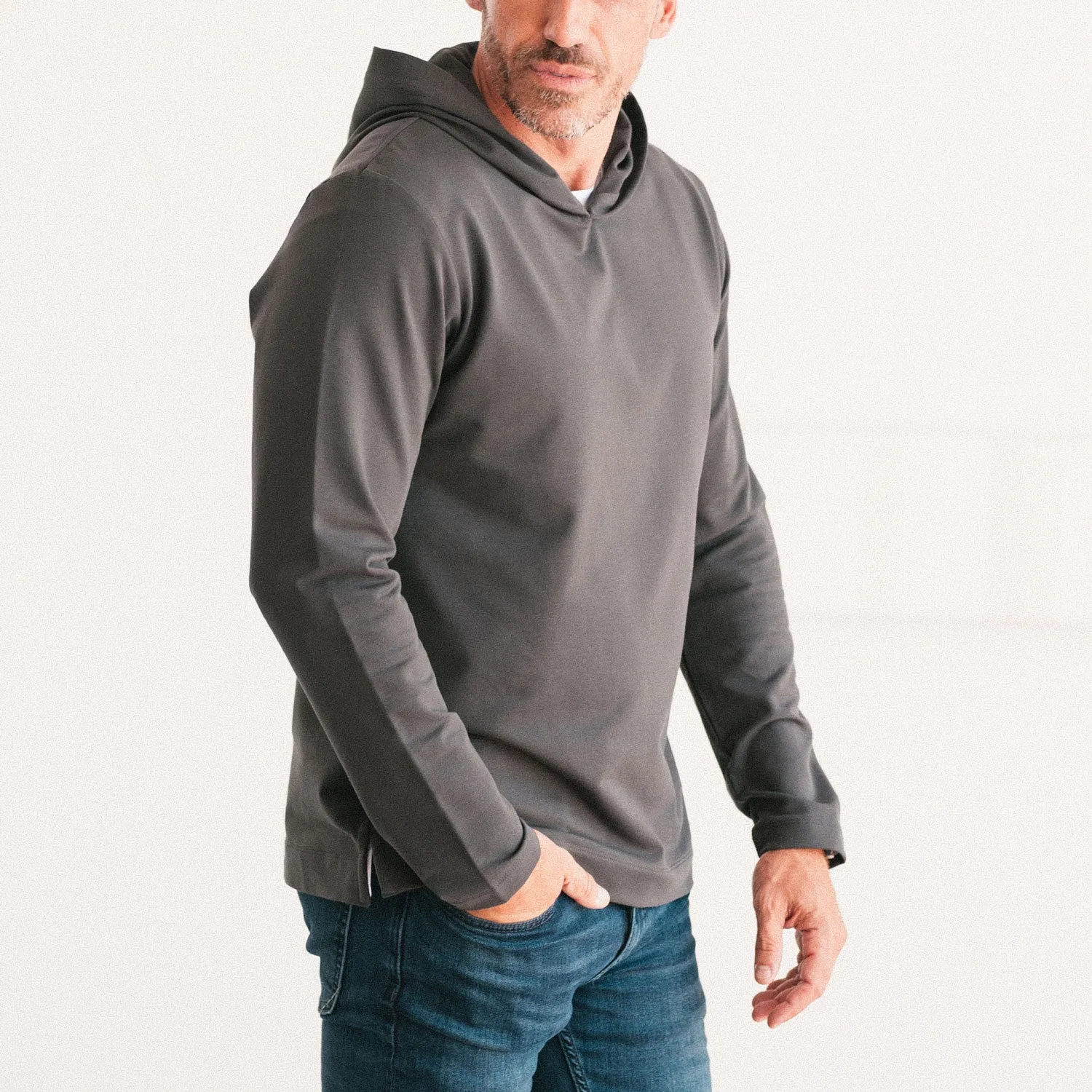 Clean Hoodie –  Slate Gray French Terry