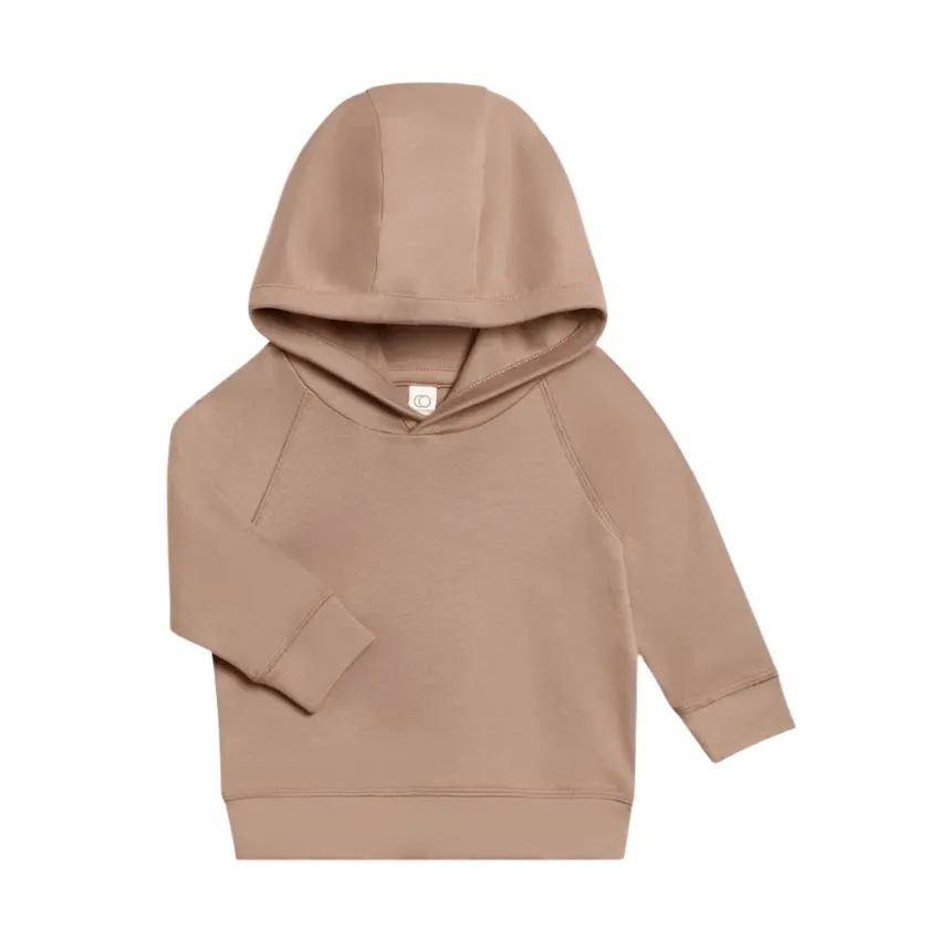 Colored Organics Madison Hooded Pullover- Truffle