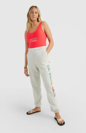 Connective High-Waist Sweatpants | White Melange