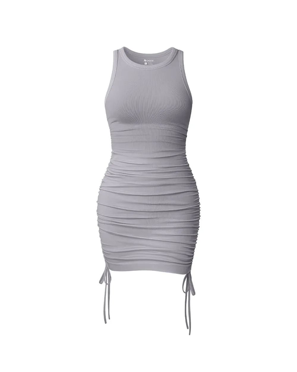 Crew Neck Sleeveless Bodycon Dress