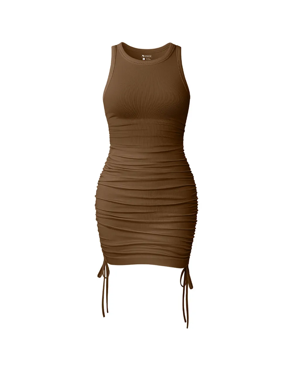 Crew Neck Sleeveless Bodycon Dress