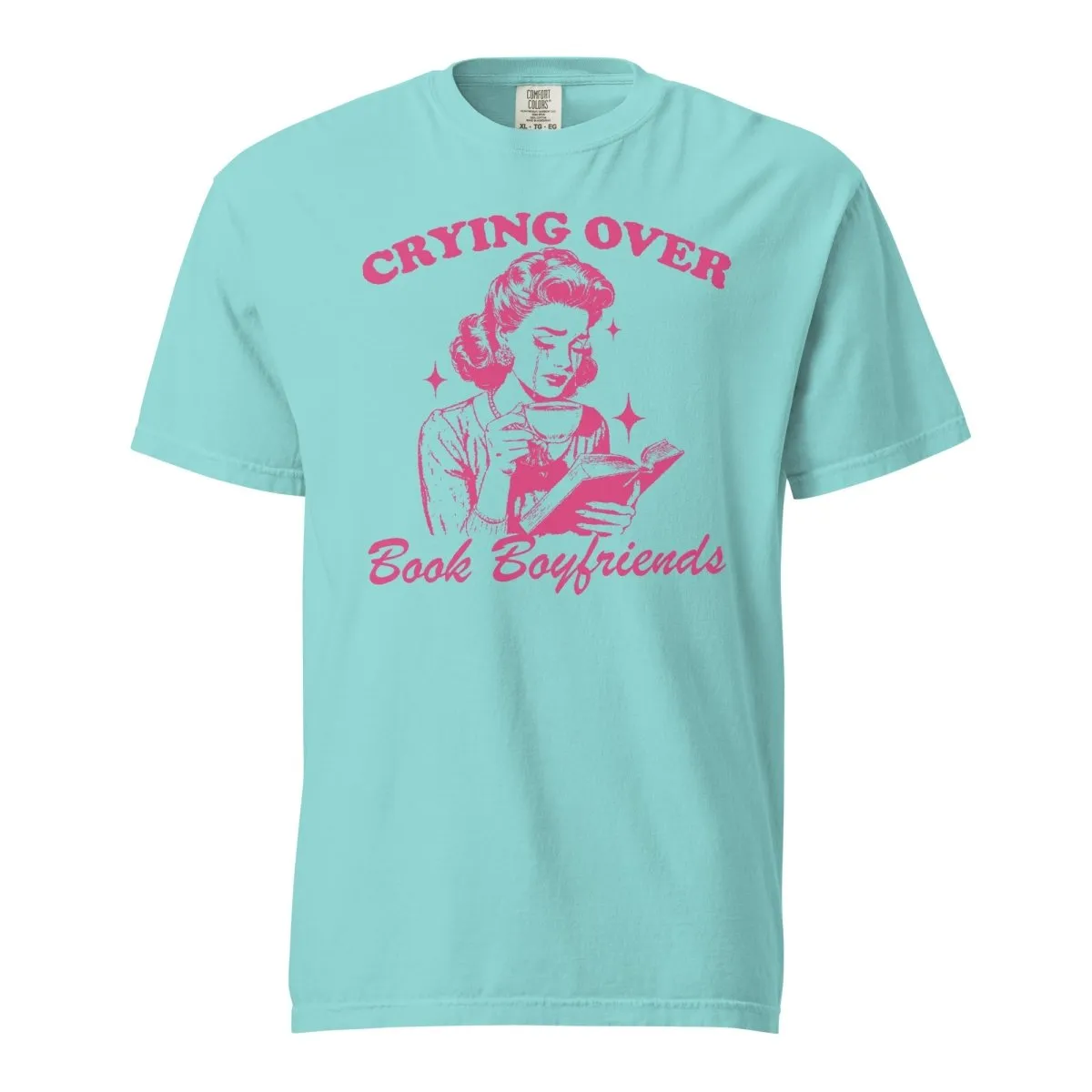 'Crying Over Book Boyfriends' T-Shirt