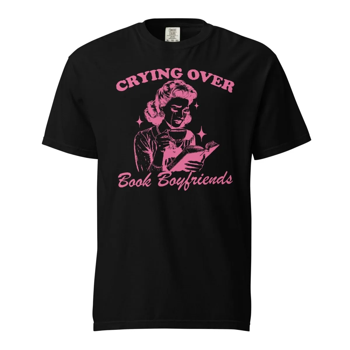 'Crying Over Book Boyfriends' T-Shirt