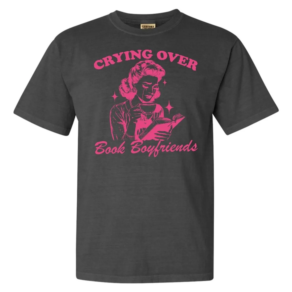 'Crying Over Book Boyfriends' T-Shirt