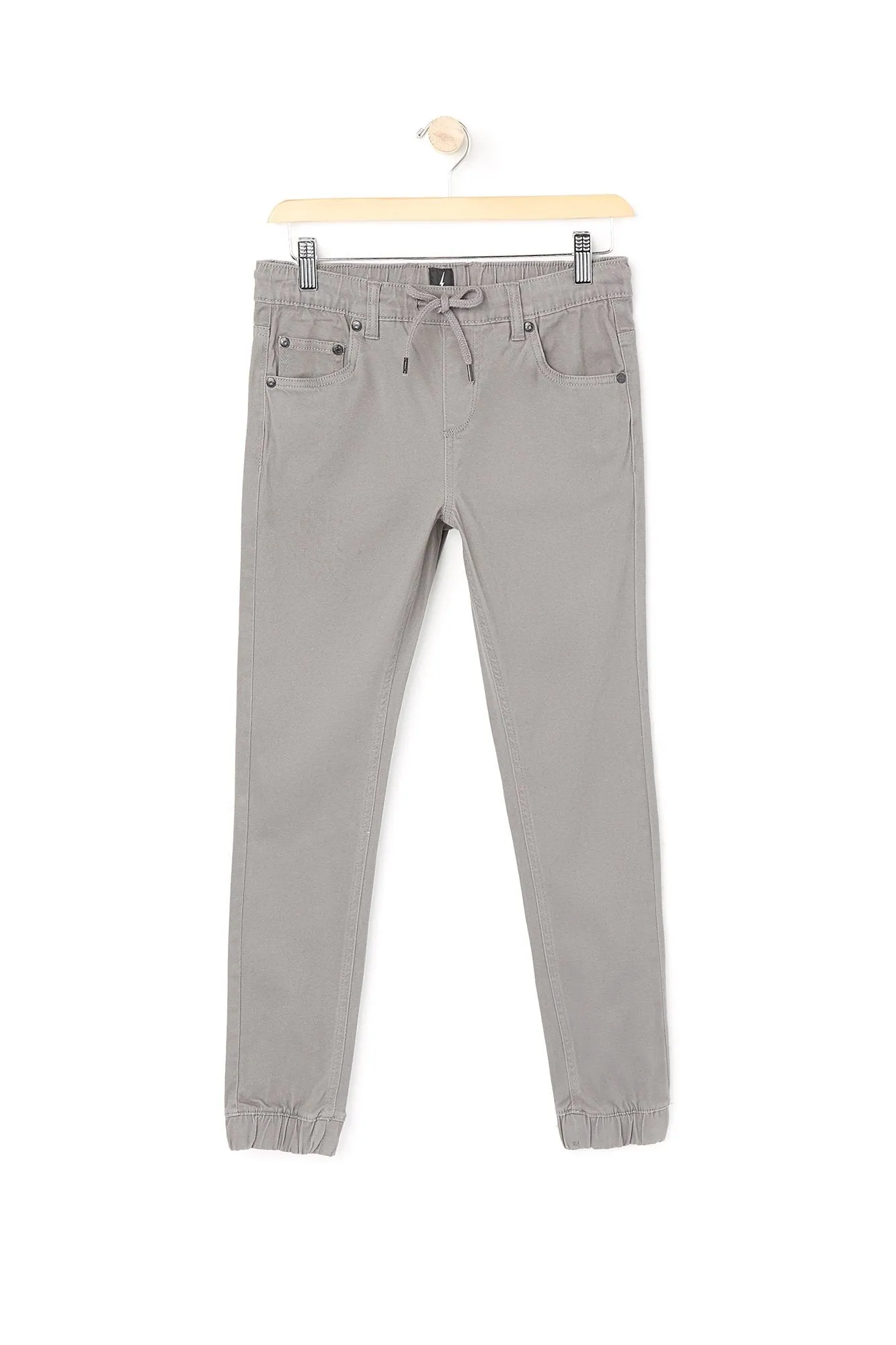 DNM Works Youth Heather Grey Drawstring Cuff Jogger