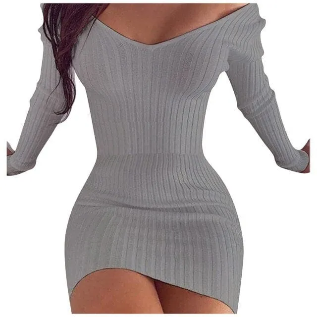 DressBetty - Sexy Nightclub Sweater Dress