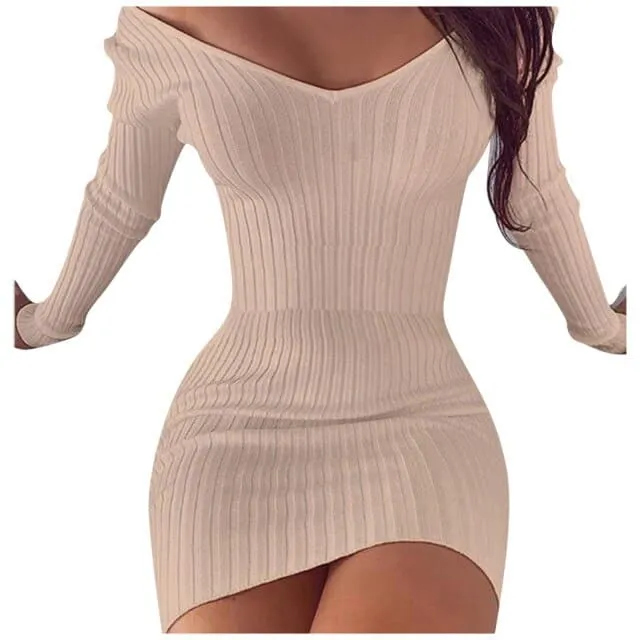 DressBetty - Sexy Nightclub Sweater Dress