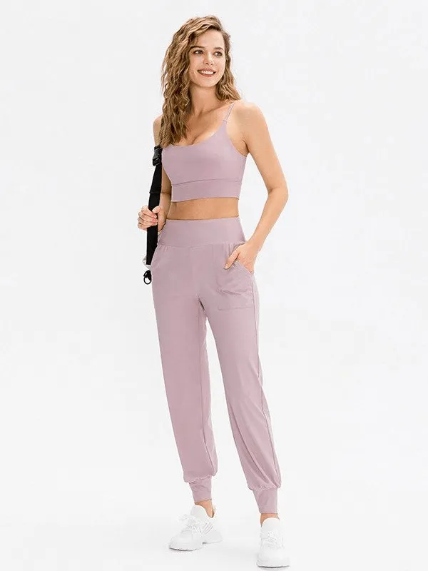 Elastic Lightweight Women's Sweatpants with Pockets - SF1136