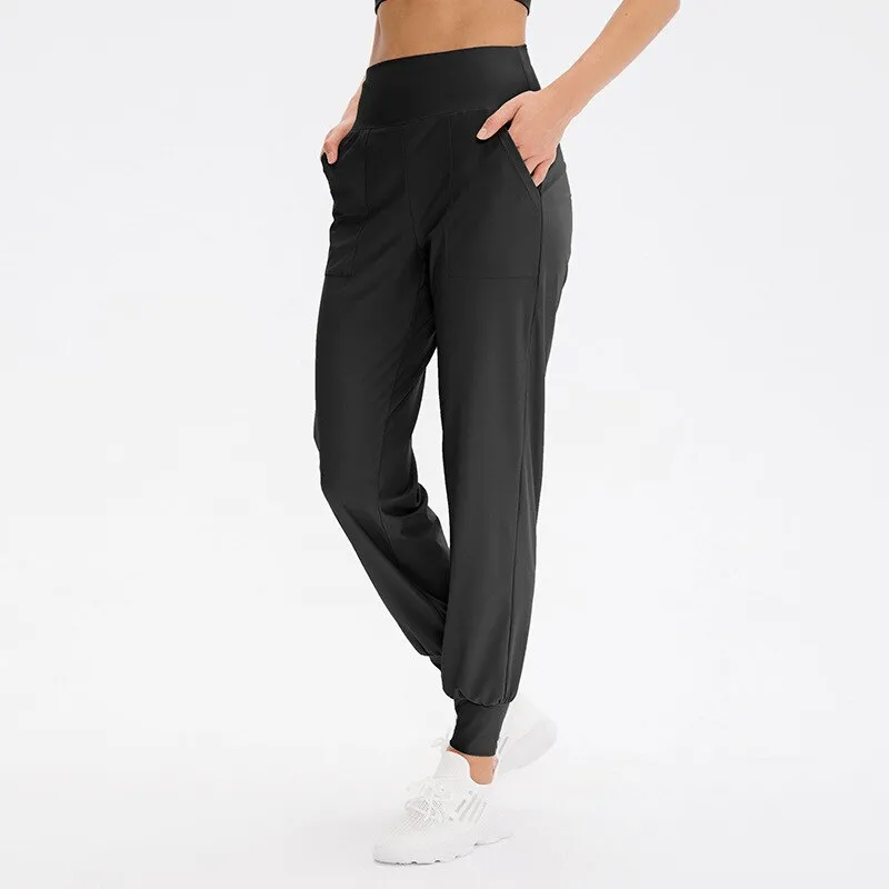 Elastic Lightweight Women's Sweatpants with Pockets - SF1136