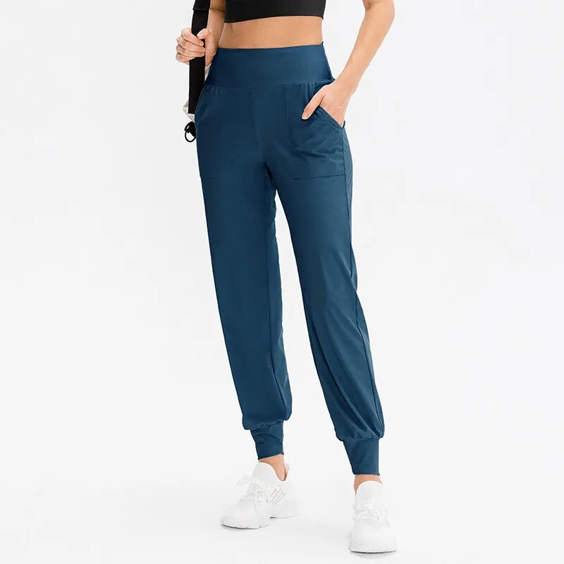 Elastic Lightweight Women's Sweatpants with Pockets - SF1136