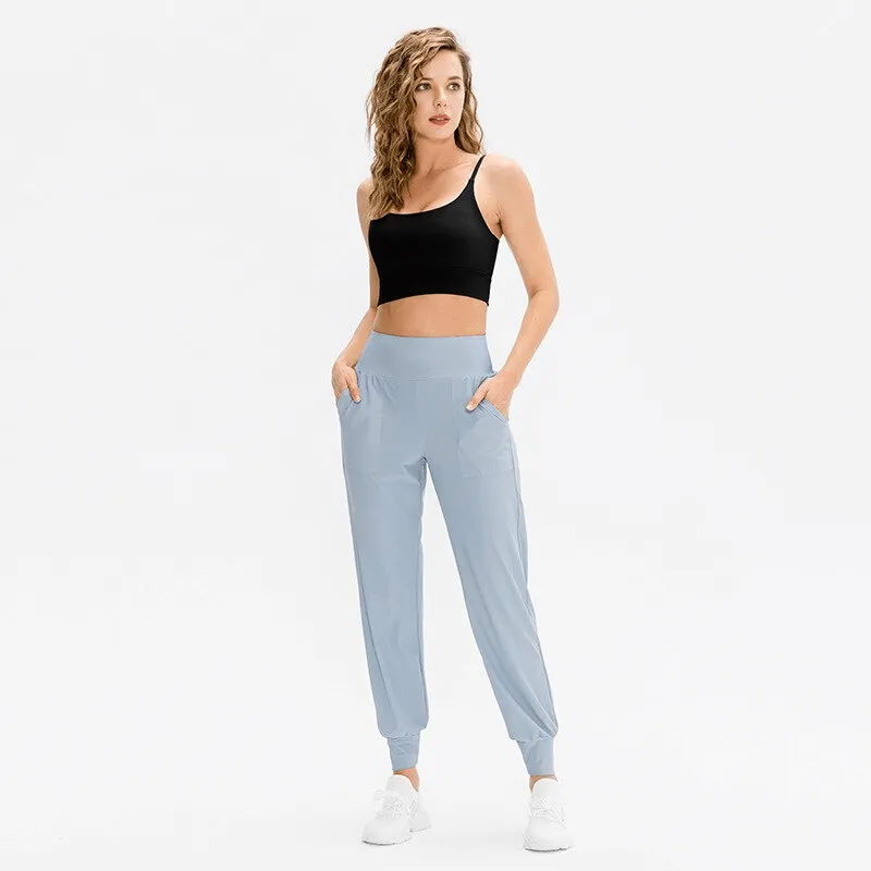 Elastic Lightweight Women's Sweatpants with Pockets - SF1136