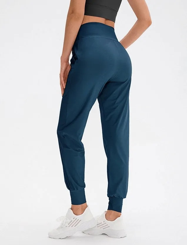 Elastic Lightweight Women's Sweatpants with Pockets - SF1136