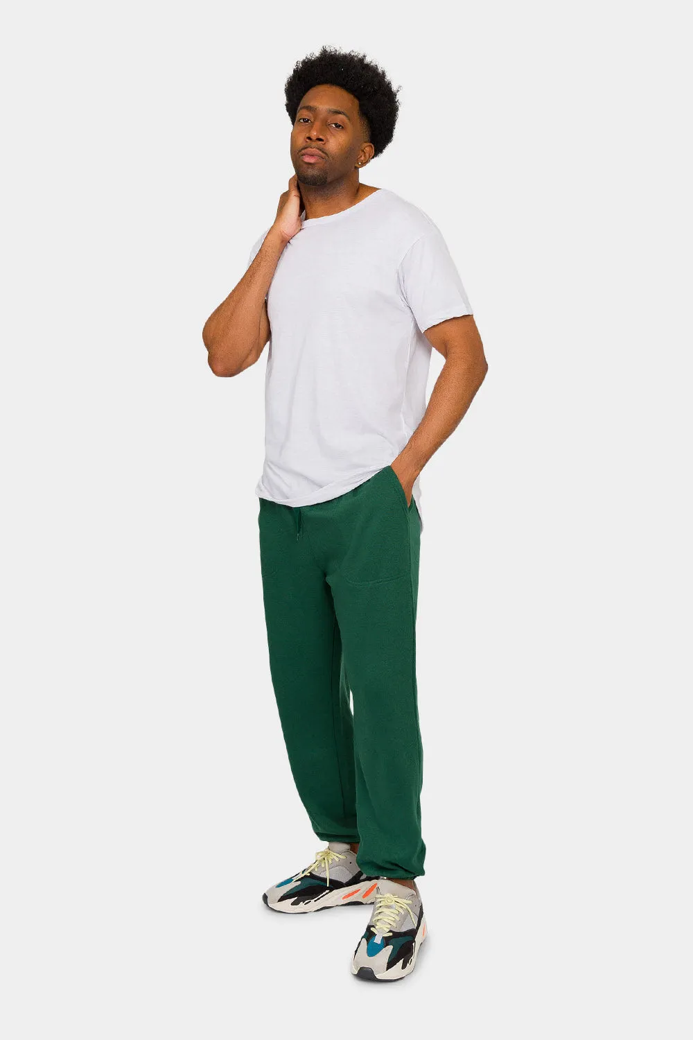 Essential Solid Lightweight Fleece Sweatpants