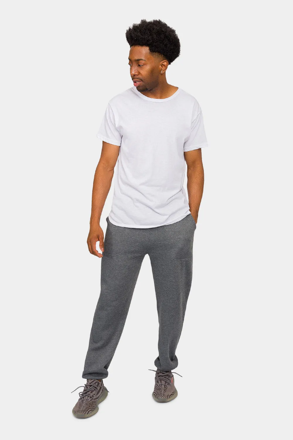 Essential Solid Lightweight Fleece Sweatpants