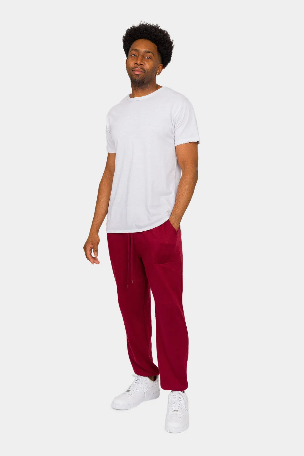 Essential Solid Lightweight Fleece Sweatpants