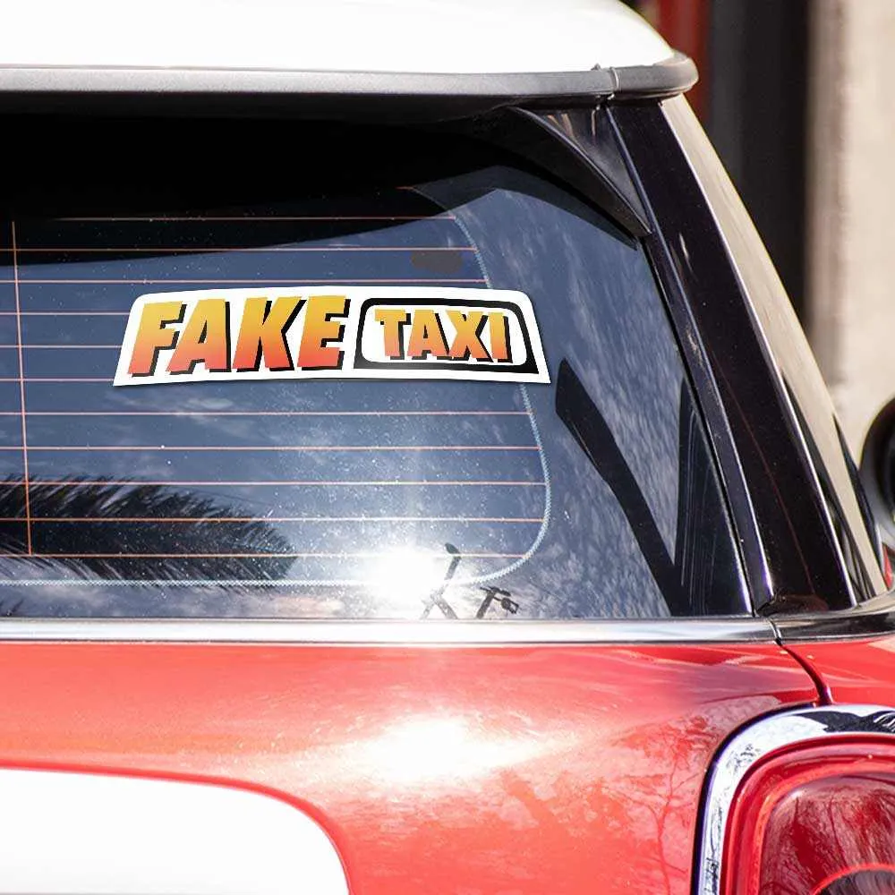 Fake taxi Reflective Sticker