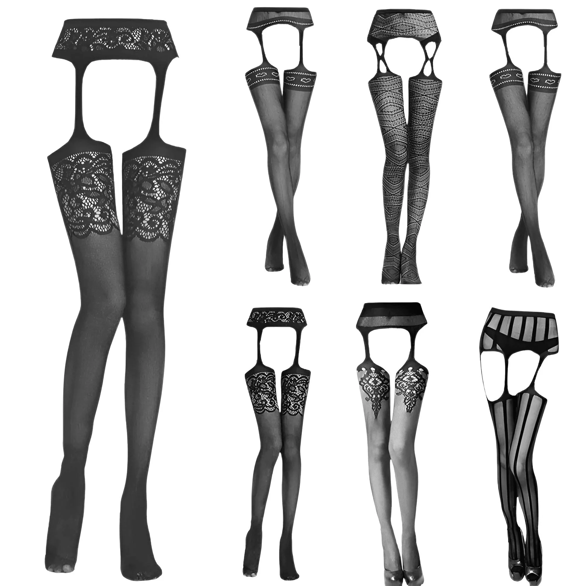 Fishnet Garter Belt Stocking Suspender Pantyhose Tights Thigh High Summer Sexy Hot