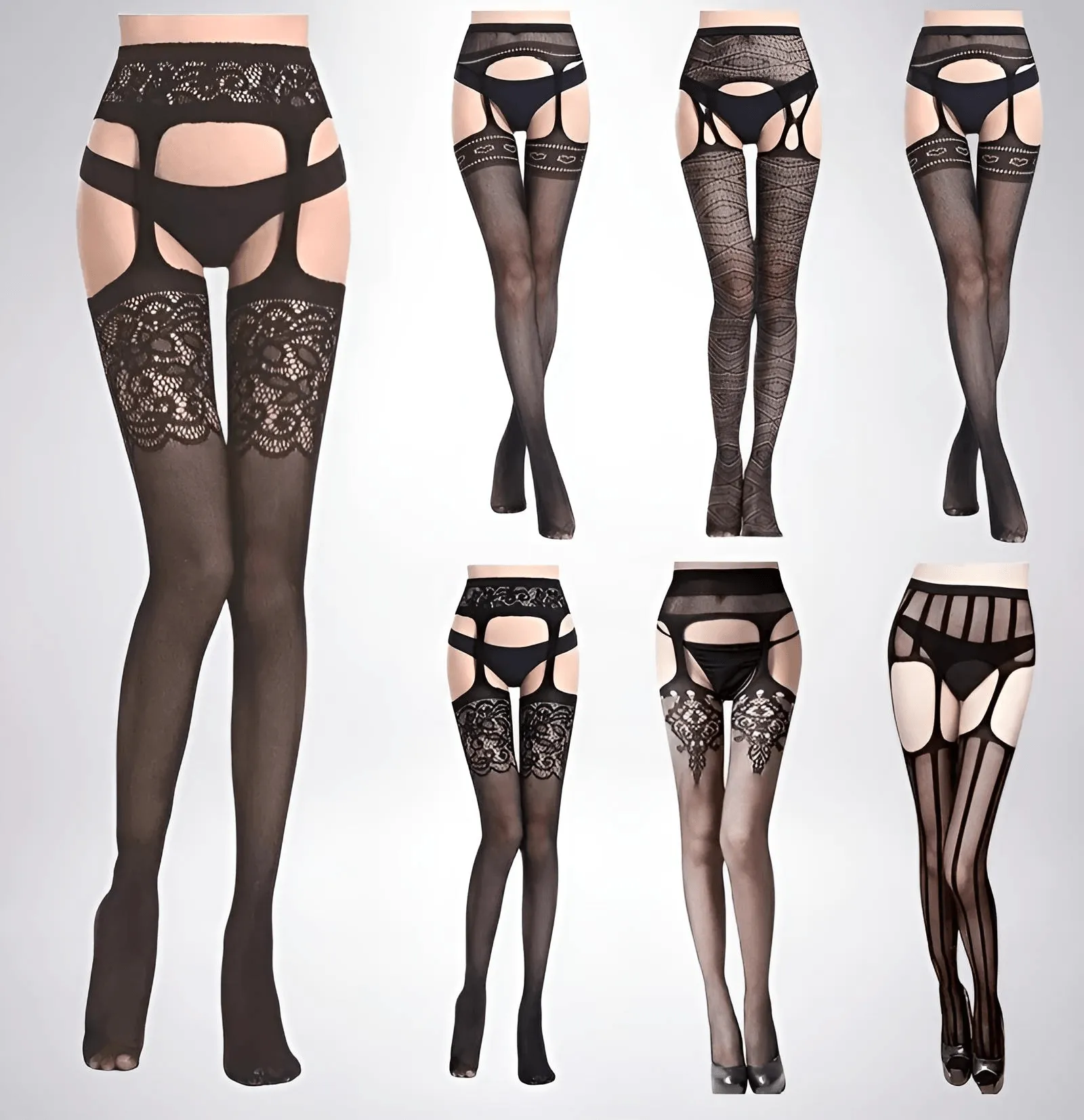 Fishnet Garter Belt Stocking Suspender Pantyhose Tights Thigh High Summer Sexy Hot