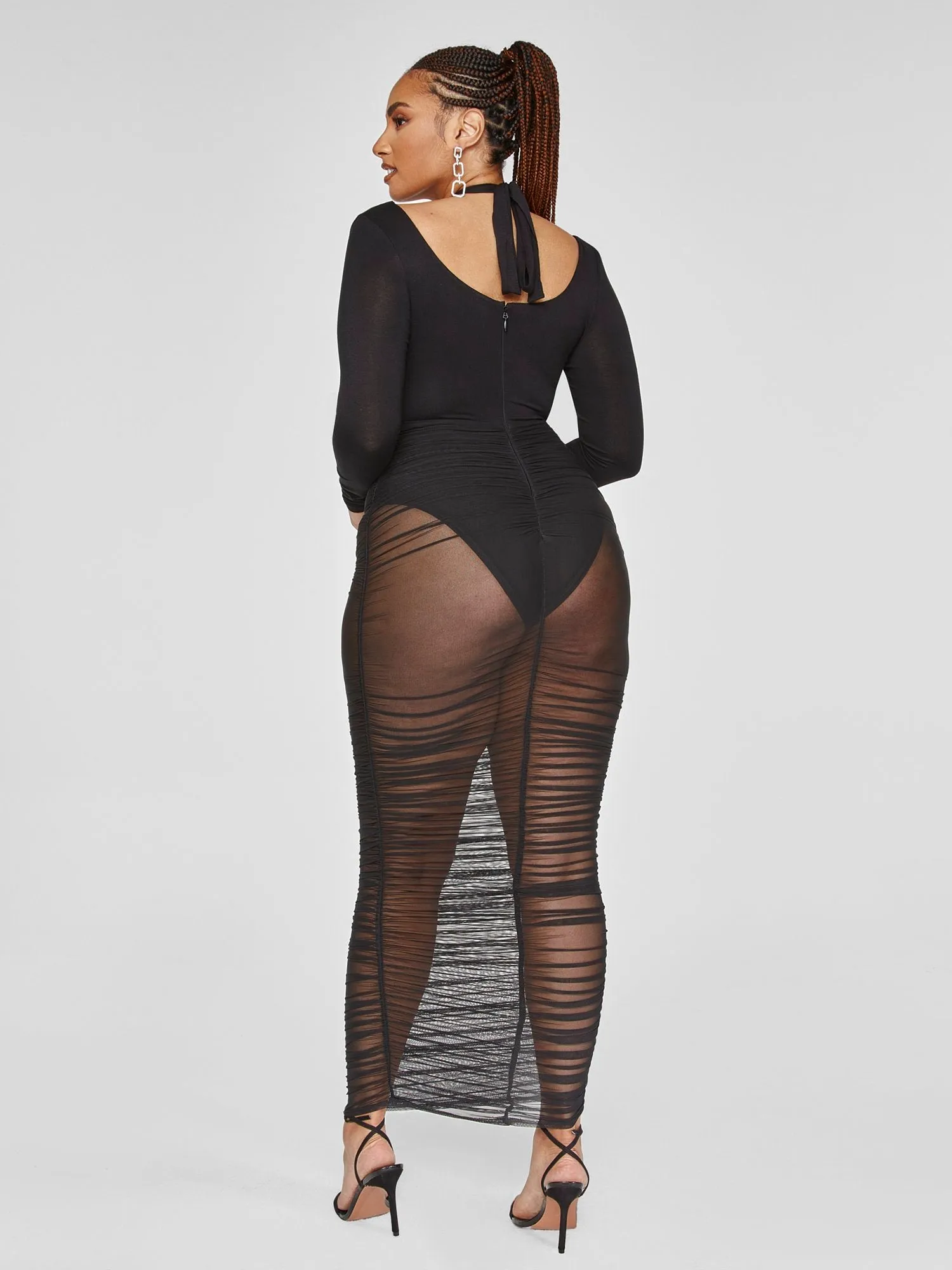 FTF Black Label - Tyra Mesh Maxi Dress