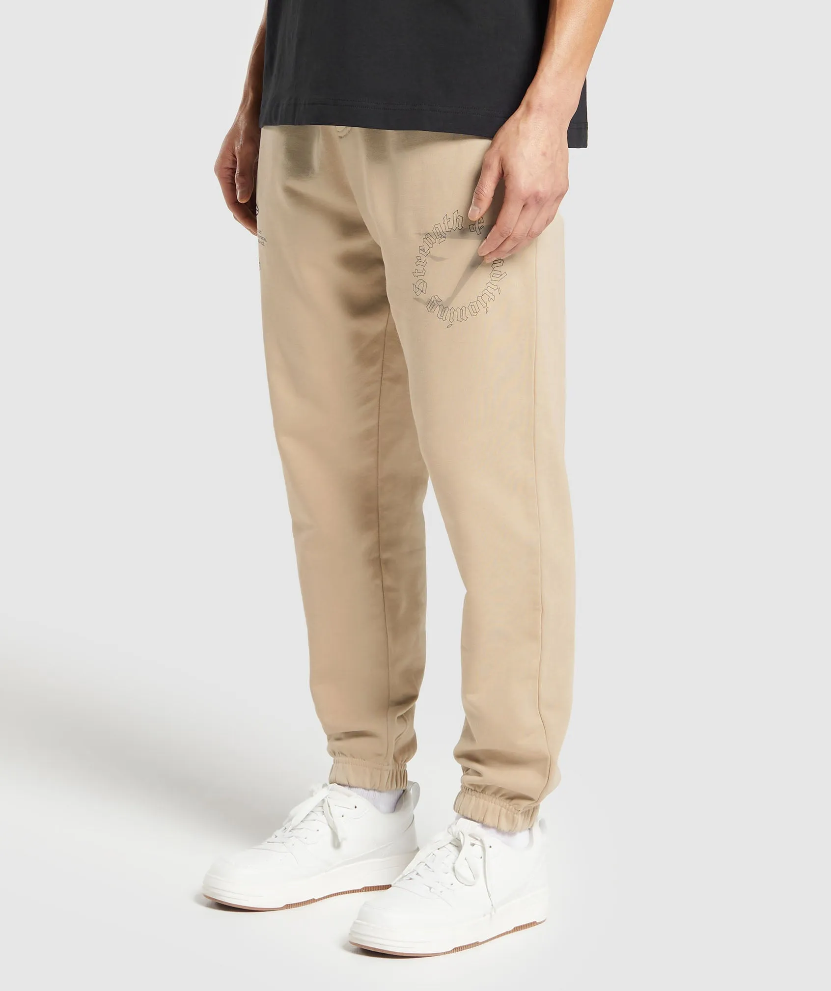 Gymshark Strength and Conditioning Joggers - Vanilla Beige