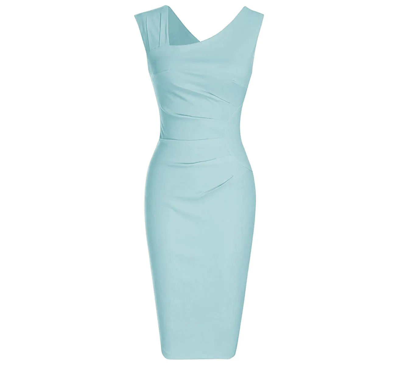 Haute Edition Women's Ruched Shoulder Bodycon Sheath Dress