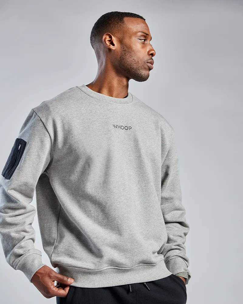 Heather Grey WHOOP Unisex Crewneck