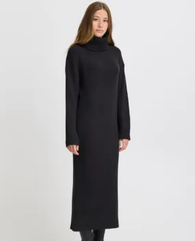 Ichi Andosa Black Knit Dress