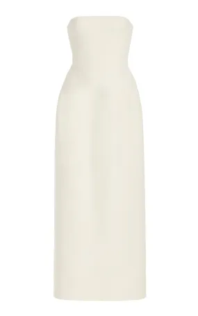 Immanuel Knit Maxi Dress in Ivory Merino Wool