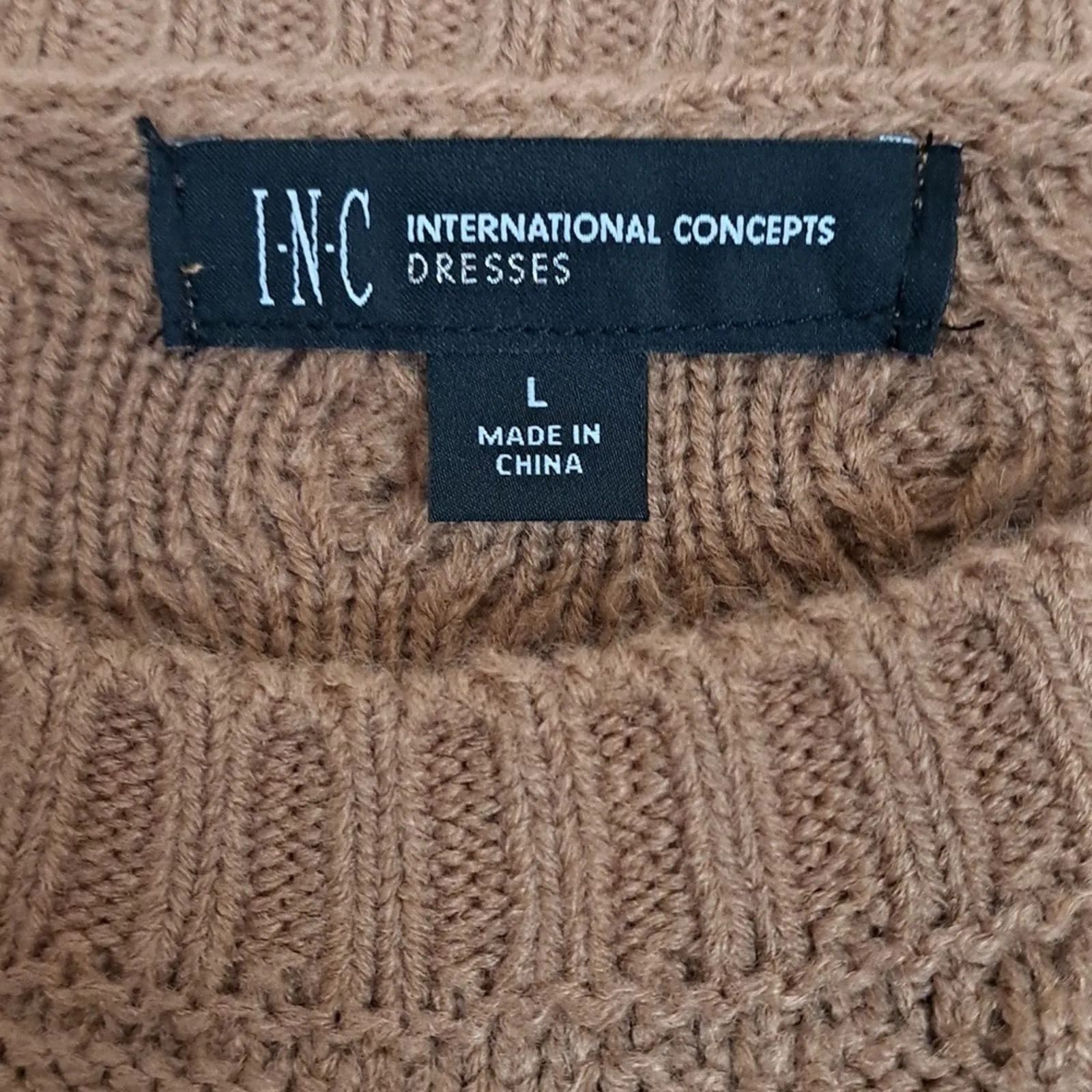 Inc International Concepts VICUNA Cable-Knit Sweater Dress