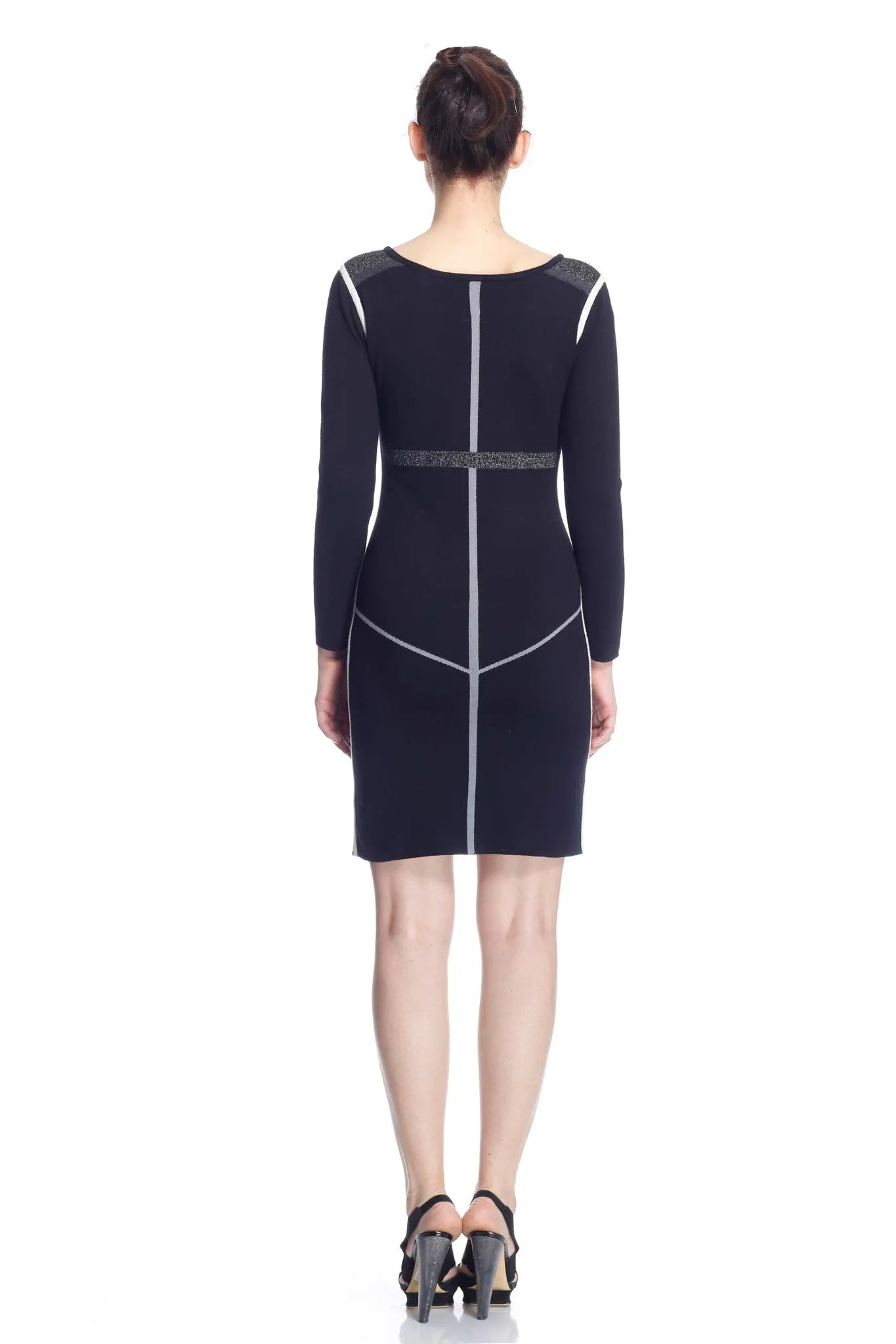 Katerina Long Sleeve Reversible Knit-Dress