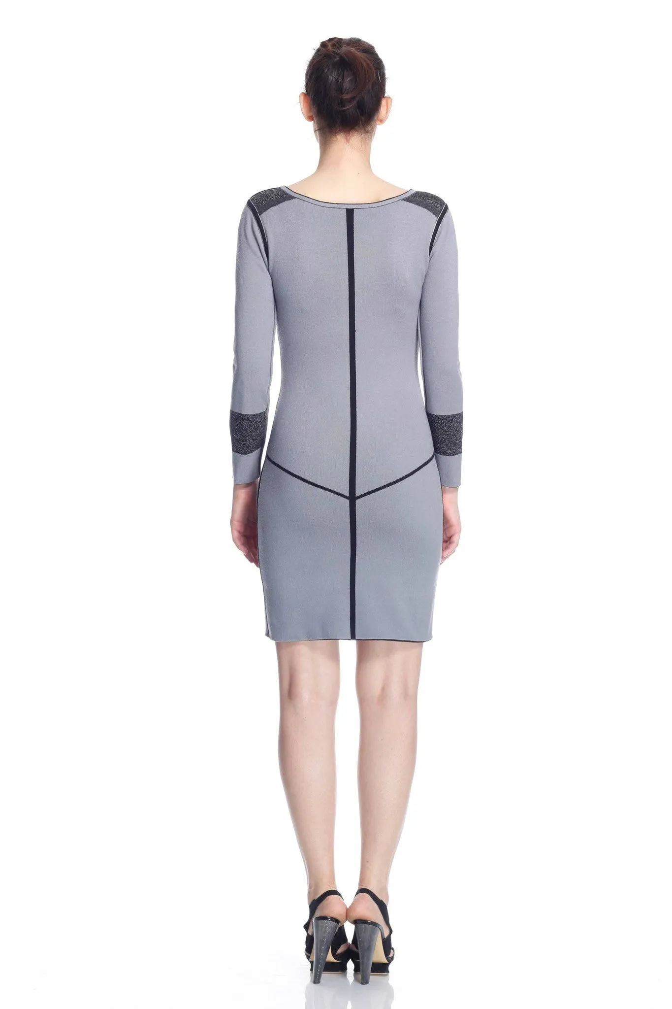 Katerina Long Sleeve Reversible Knit-Dress